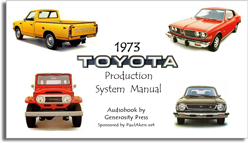 1973 Toyota Production System Manual